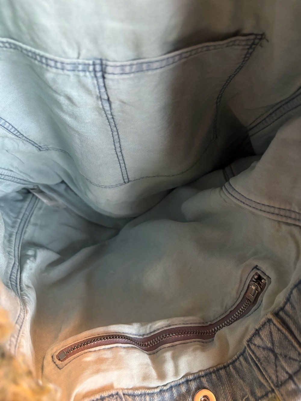 Denim Museum Light Blue Denim Tote Bag - Picture 7 of 8